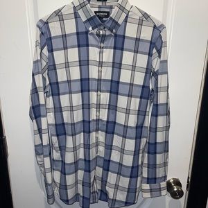 EXPRESS — Button Down w/ Plaid Pattern
